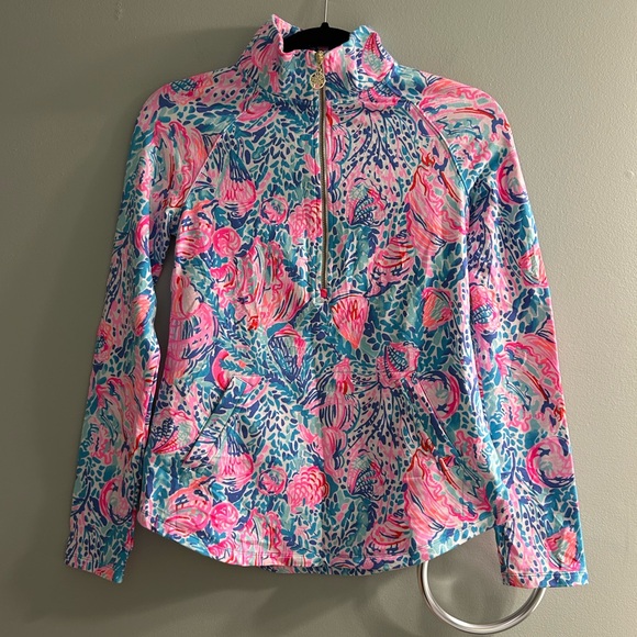 Lilly Pulitzer Sweaters - Lilly Pulitzer UPF 50+ Skipper Golf pullover half zip sweater long sleeve